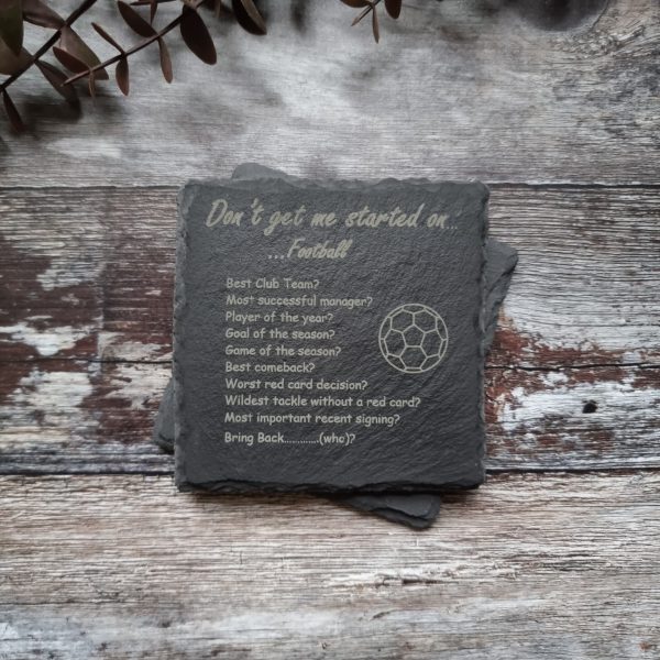 Football Slate Coaster