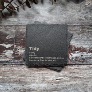 Tidy Slate Coaster