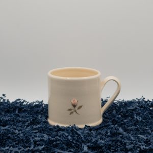 Rosebud Espresso Mug - Cream