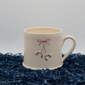 Mistletoe Mug - Cream