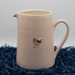 Robin Large Jug - Pink (Jane Hogben Pottery)