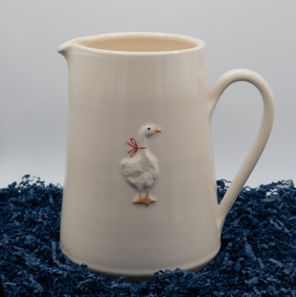 Goose Large Jug - Cream (Jane Hogben Pottery)