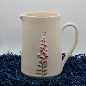 Foxglove Large Jug - Cream (Jane Hogben Pottery)