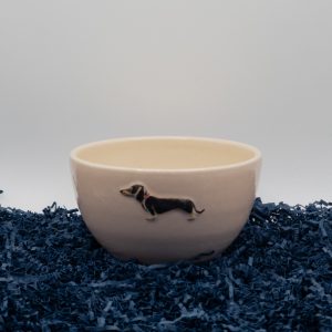 Dachshund Small Bowl - Pink (Jane Hogben Pottery)
