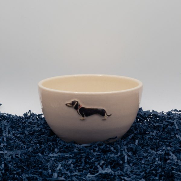 Dachshund Small Bowl - Pink (Jane Hogben Pottery)