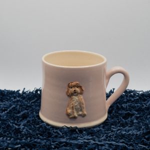 Cockapoo Mug - Pink (Jane Hogben Pottery)