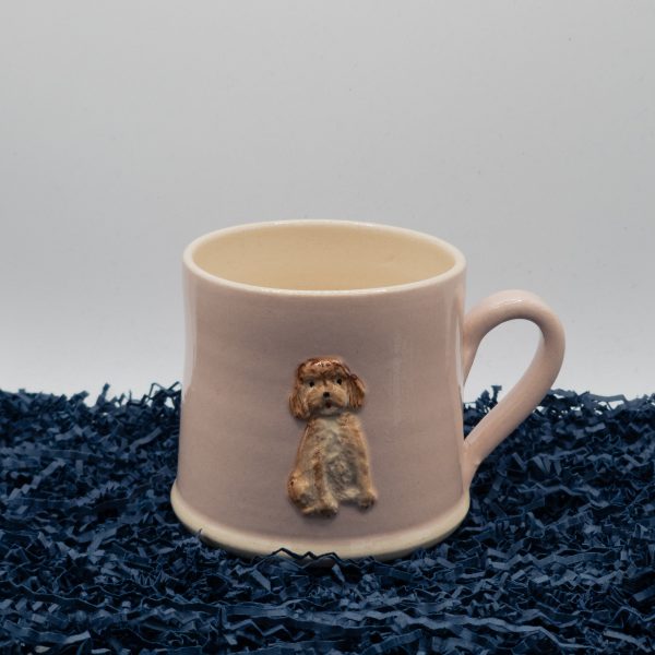Cockapoo Mug - Pink (Jane Hogben Pottery)
