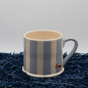 Robin Mug - Denim Striped (Jane Hogben Pottery)