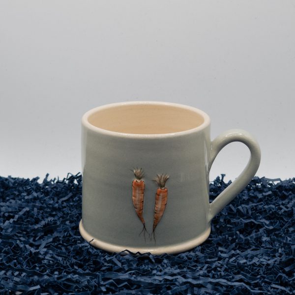 Carrots Mug - Eau de nil (Jane Hogben Pottery)