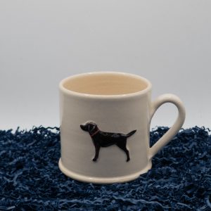 Black Labrador Mug - Cream (Jane Hogben Pottery)