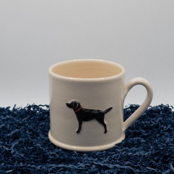 Black Labrador Mug - Cream (Jane Hogben Pottery)