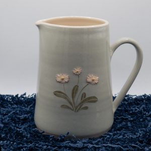 Daisies Large Jug - Eau de nil (Jane Hogben Pottery)