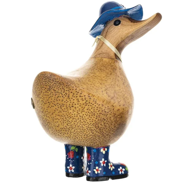 DCUK Floral Hat & Boots Ducky - Blue - Image 3
