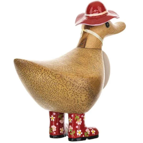 DCUK Floral Hat & Boots Ducky - Red - Image 3