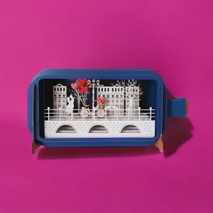 Pop Up Card - Couple On Bridge