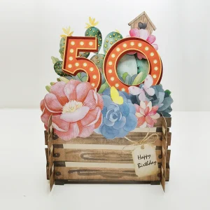 Pop Up Card - 50th Hamper