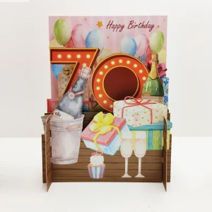 Pop Up Card - 70th