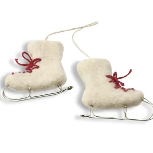 Ice Skates Decoration - Cream