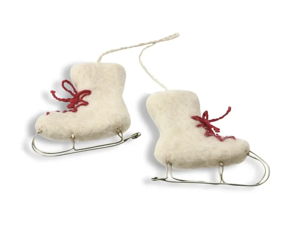 Ice Skates Decoration - Cream