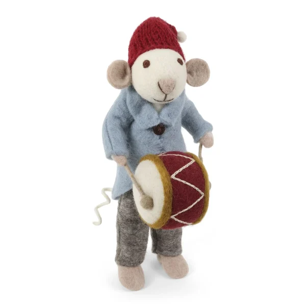 Big White Mouse Decoration - Drummer - Image 2