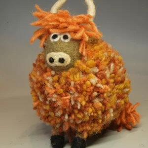 Felt Highland Cow