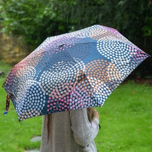 Dotted Pattern Navy Umbrella