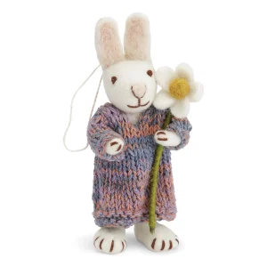 White Bunny Decoration - Multi Dress Flower