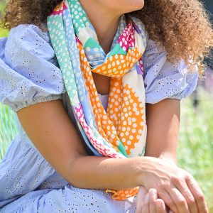 Bamboo POM Scarf - Dotted