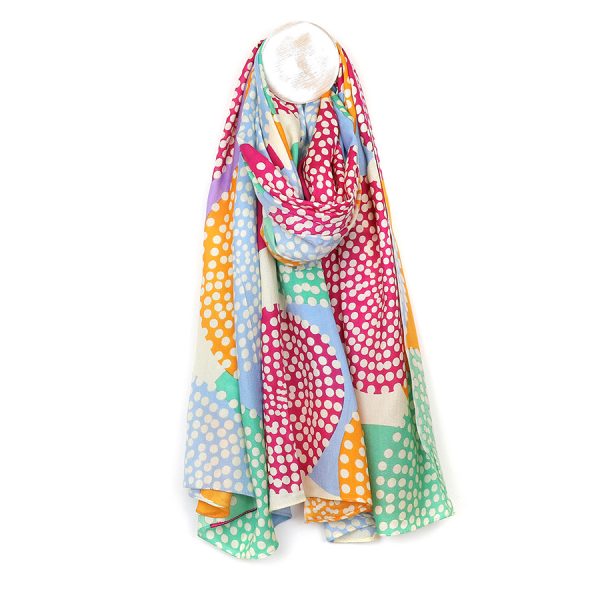 Bamboo POM Scarf - Multi Dots - Image 2