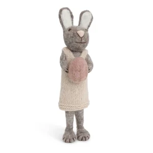 Grey Bunny Decoration - Dress Egg