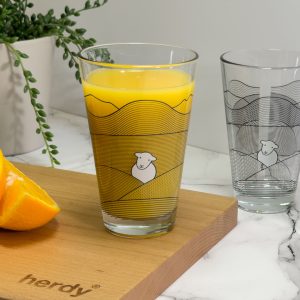 Grey Line Tumbler Glass