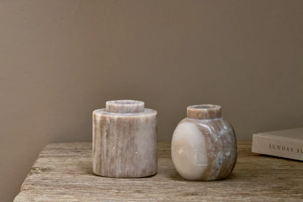 Khari Round Marble Vase - Image 2