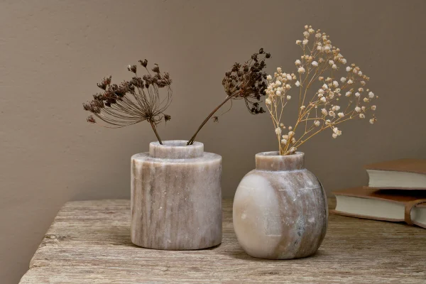 Khari Round Marble Vase