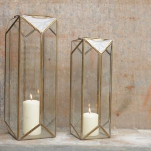 Ndiki Antique Brass Lantern