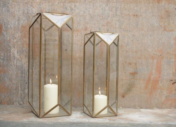 Ndiki Antique Brass Lantern