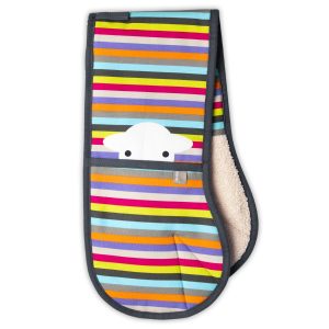 Sheep Stripe Oven Gloves