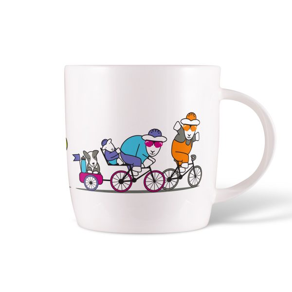 Cycling Sheep Mug