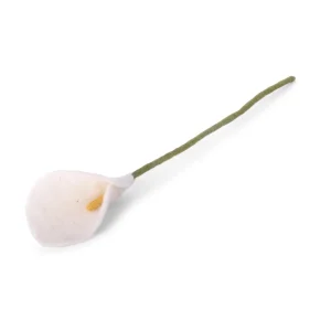 Felt White Lily