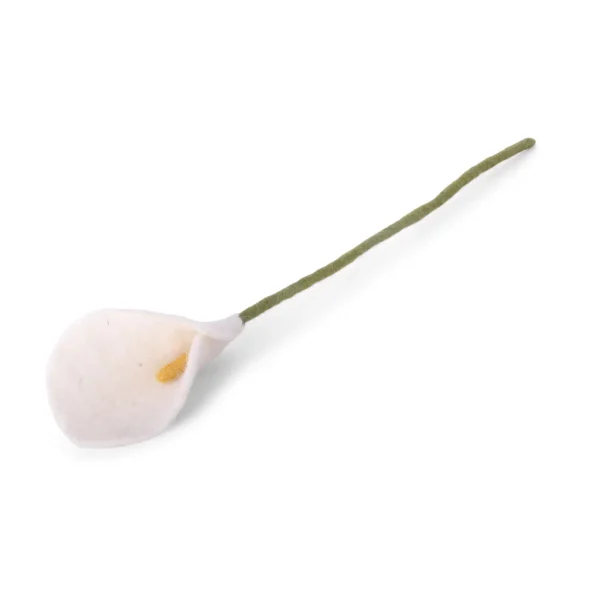 Felt White Lily