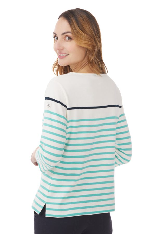 Aqua Breton Stripe Shirt - Image 2