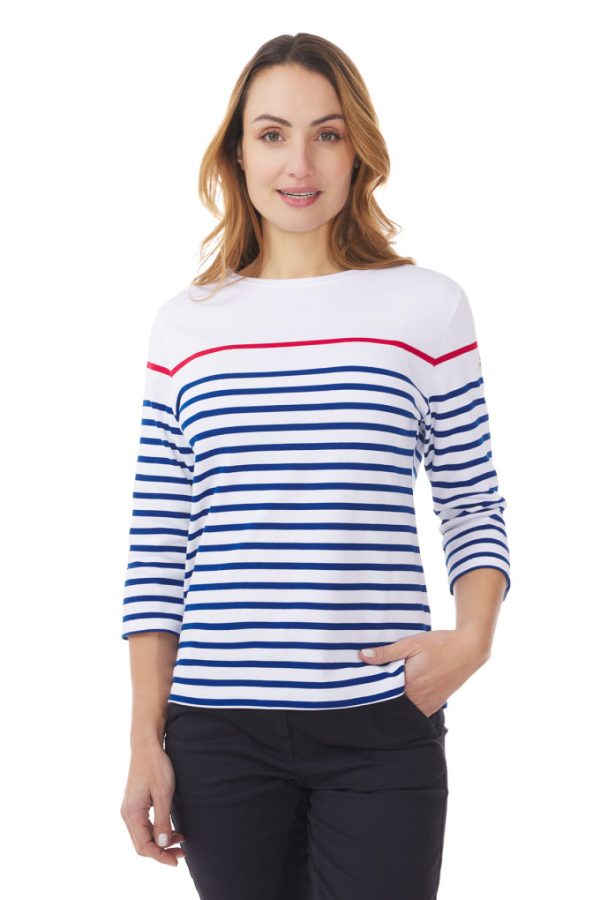 Royal Blue Breton Stripe Shirt