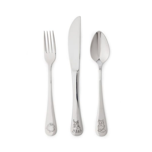 3 Piece Forest Animals Cutlery Set