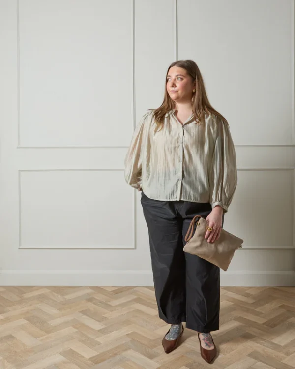 Taupe Dawn Blouse - Image 2