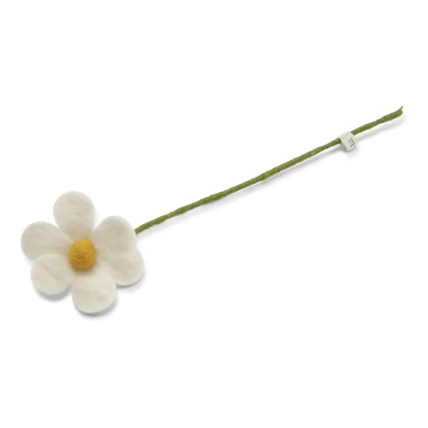 Felt White Flower - Image 2