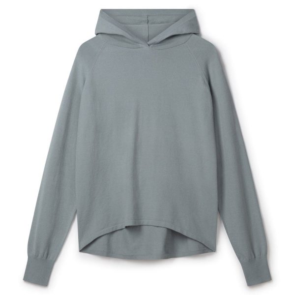 Hannah Ice Blue Soft Knit Hoodie