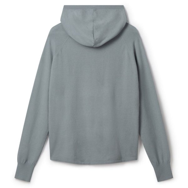 Hannah Ice Blue Soft Knit Hoodie - Image 2