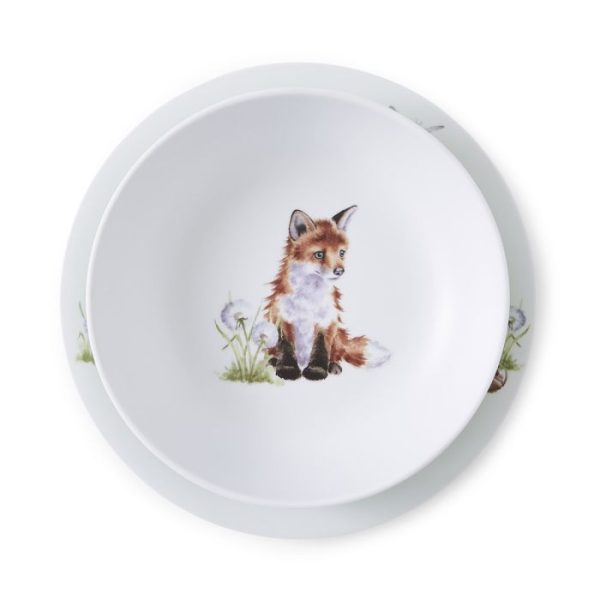 Forest Animals Dish Set - Plate and Bowl - Image 2