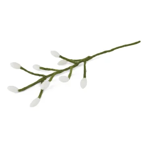 Felt White Bell Branch