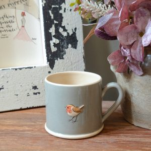 Grey Robin Mug