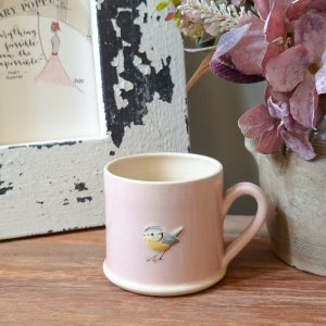 Pink Blue Tit Mug